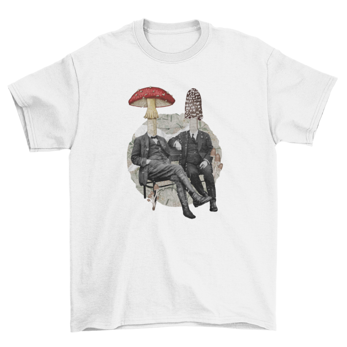 Romance Retro Vintage Mushroom People T-shirt