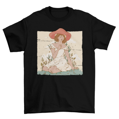 Mushroom lady t-shirt