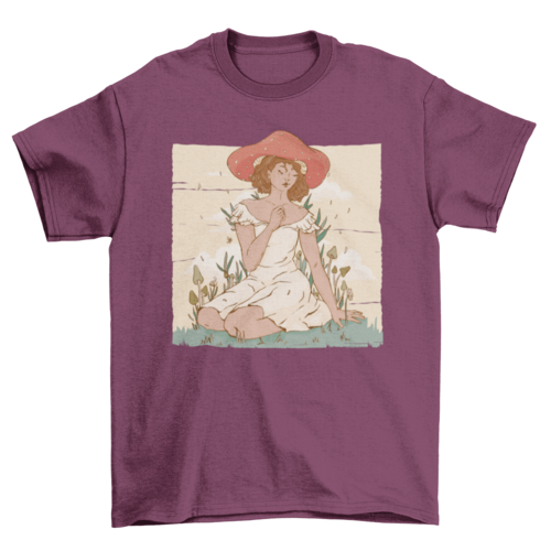 Mushroom lady t-shirt