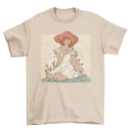 Mushroom lady t-shirt