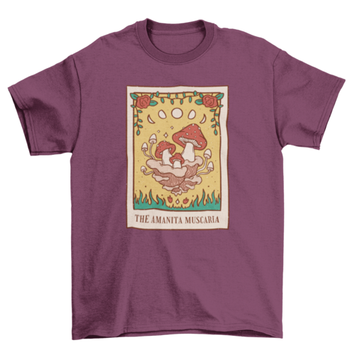 Mushroom Tarot Card T-Shirt