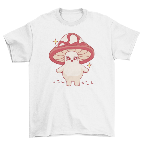 Kawaii mushroom character t-shirt