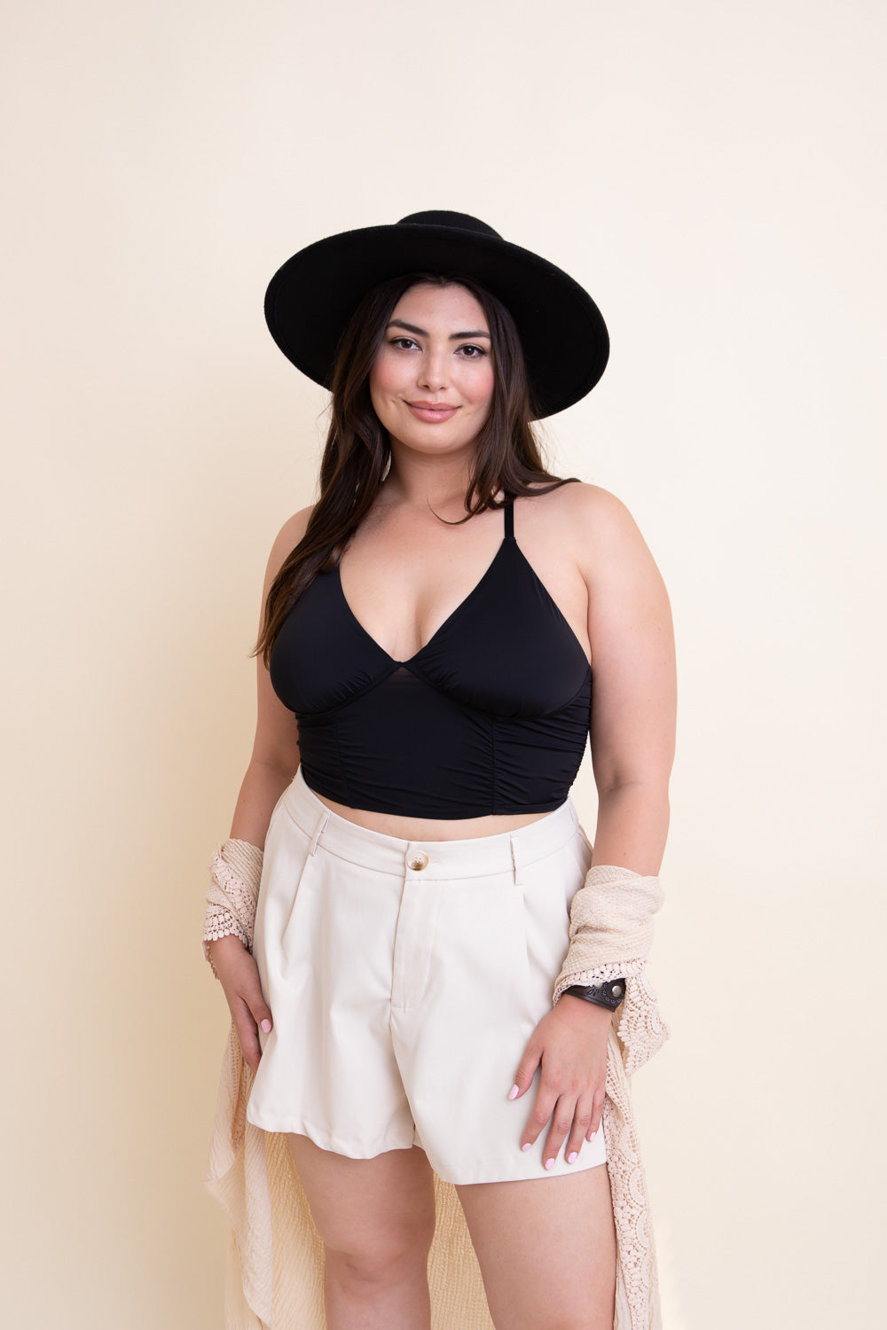 Ruched Bralette Plus size