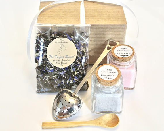 Lavender Earl Grey Tea & Sugar Gift Set, Lavender