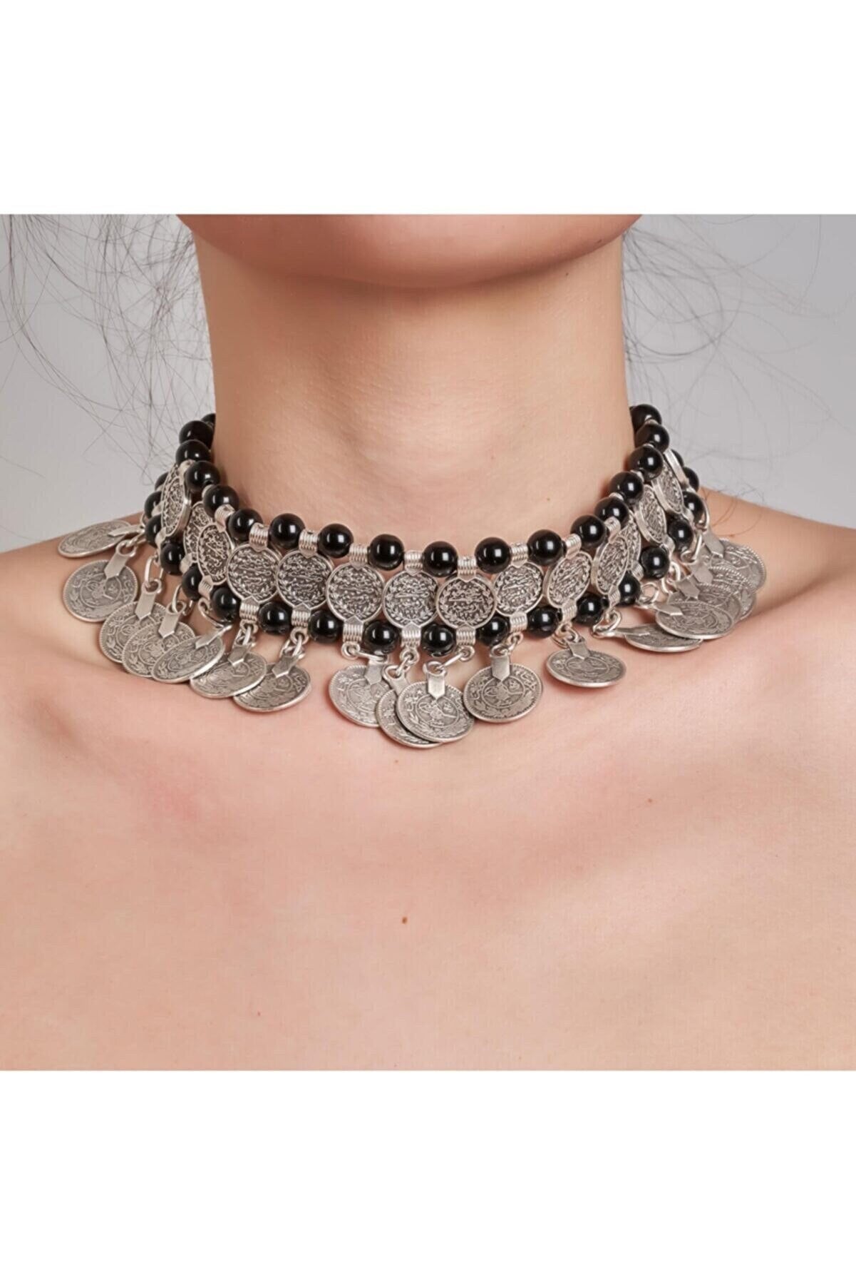 Silver-plated Antique Chocker