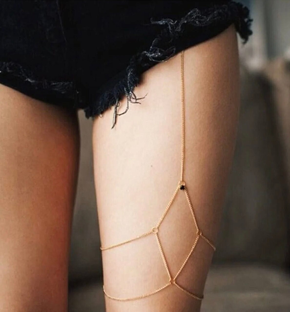Gold Color Leg Jewelry And Leg Accessory
