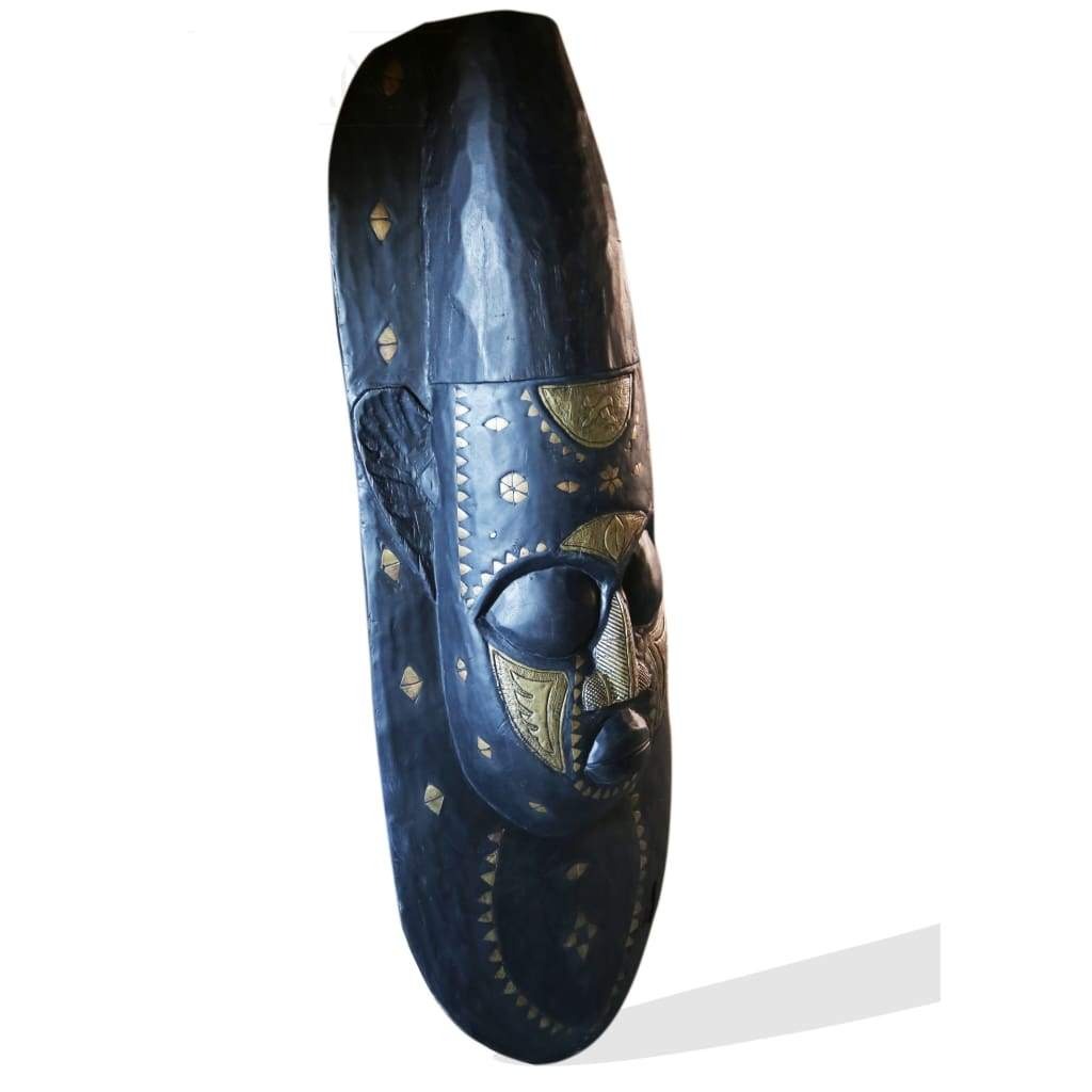 West African Wall Art Hand Carved Neem Wood Extra Large Mask from