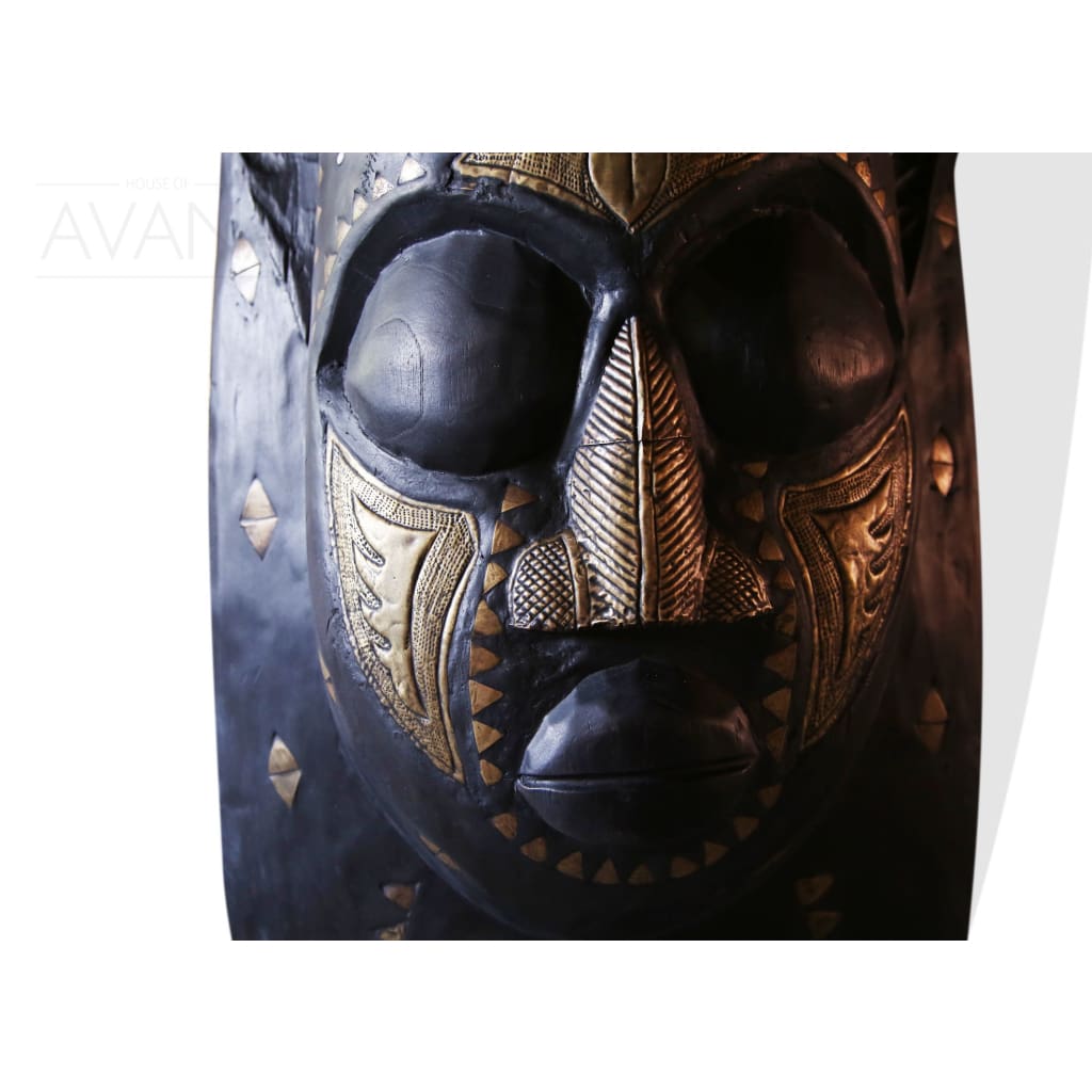 West African Wall Art Hand Carved Neem Wood Extra Large Mask from