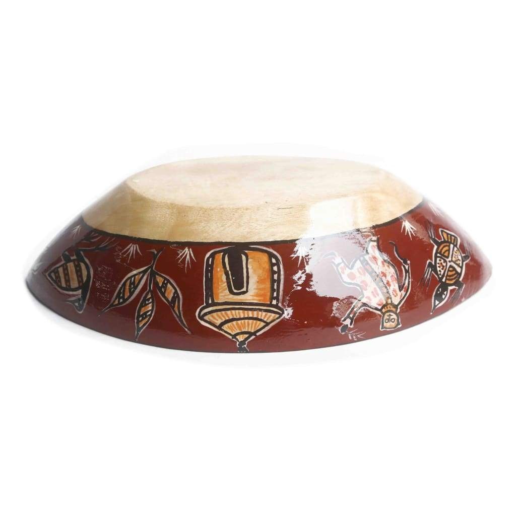 Hand Painted Wooden Salad Bowl with Pablo Picasso's "Etoile de