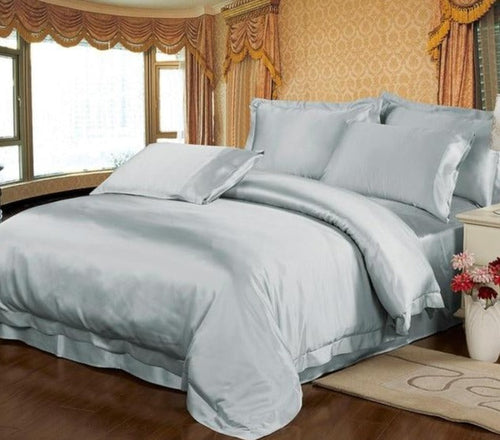 Premium Pure 100% Natural 22 Momme Mulberry Silk Seamless Duvet Cover