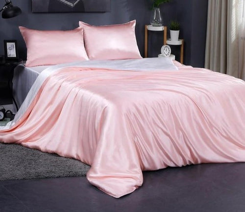 Double Sided 100% Natural 19 Momme Mulberry Silk Luxury Duvet Cover in