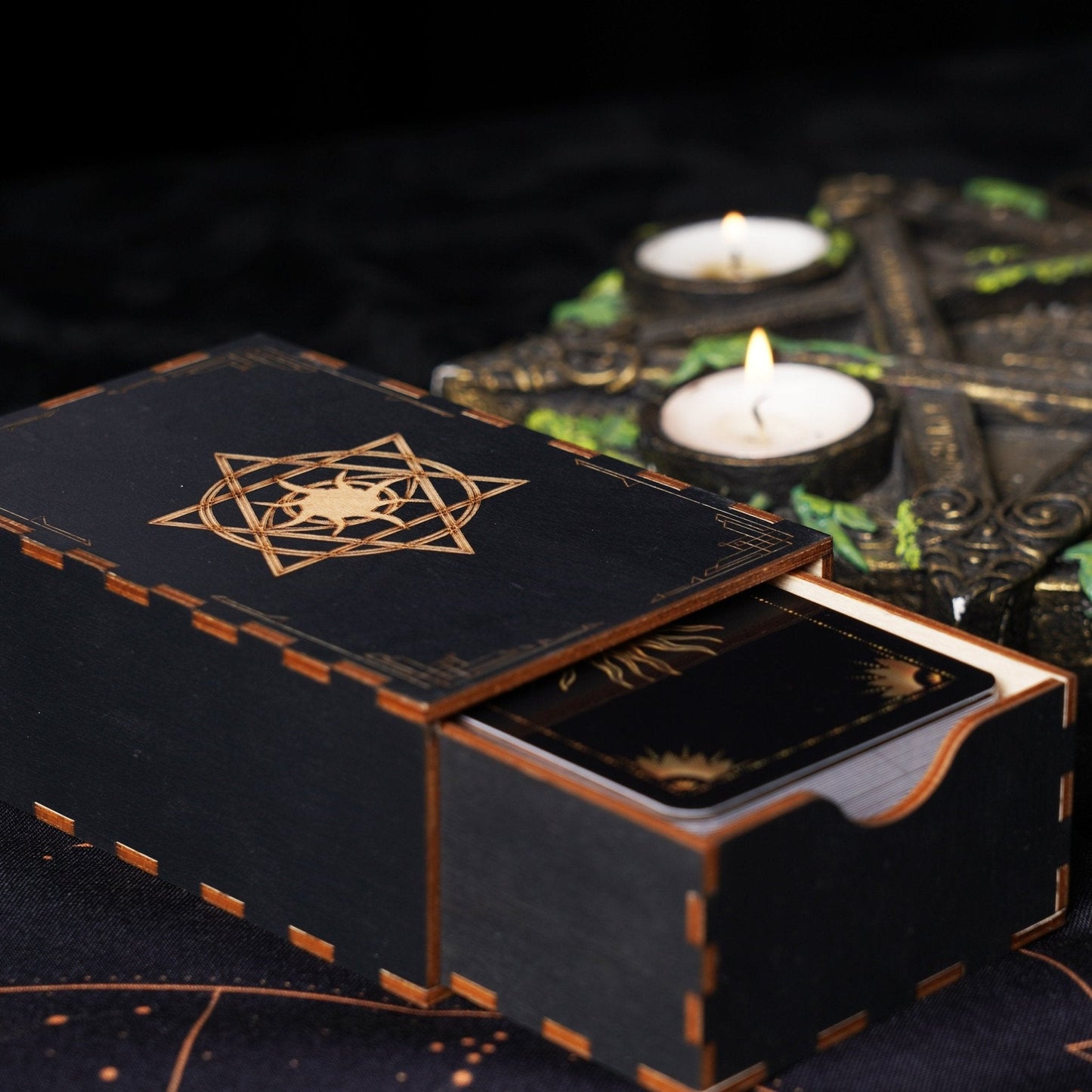 Tarot Wooden Card Box