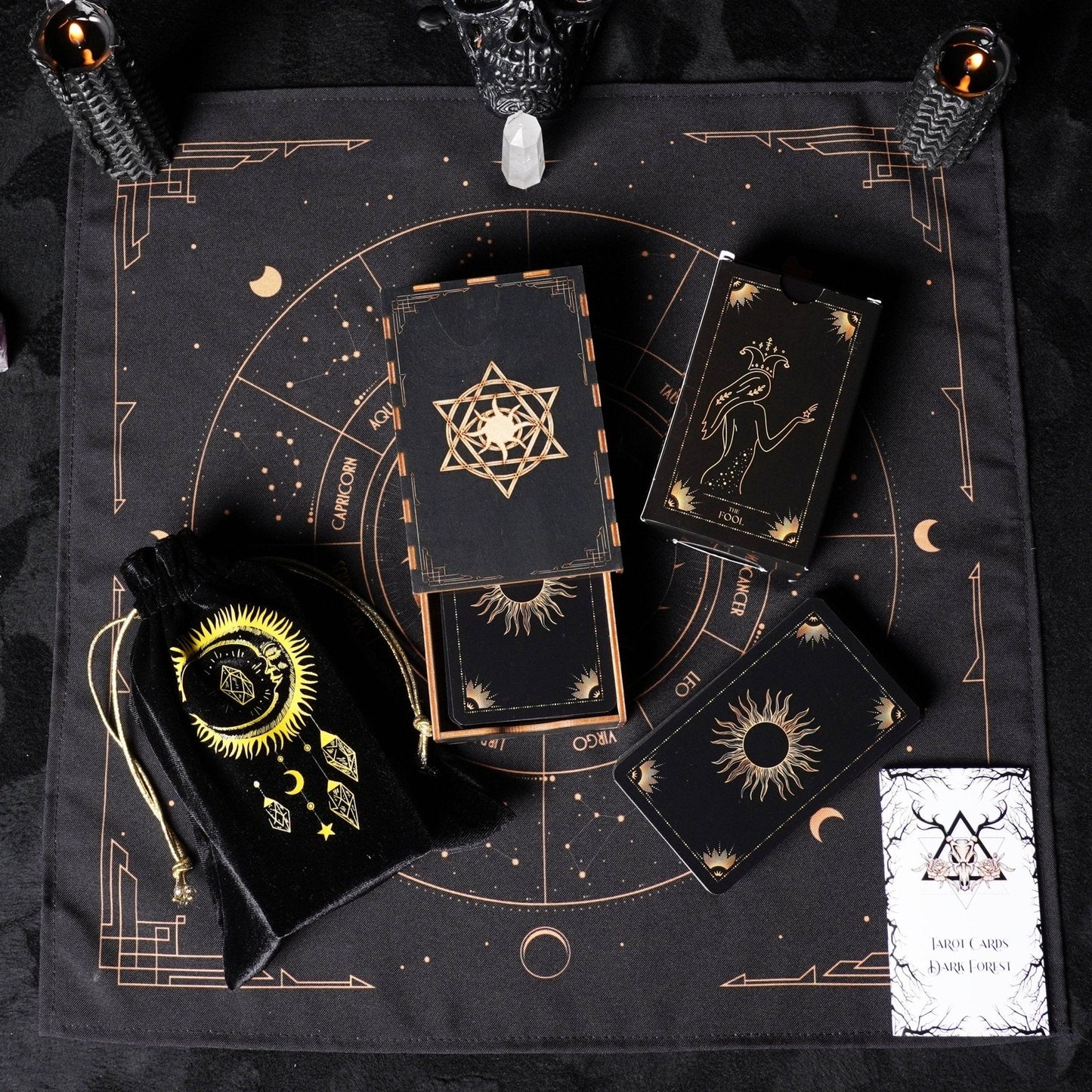 Tarot Wooden Card Box