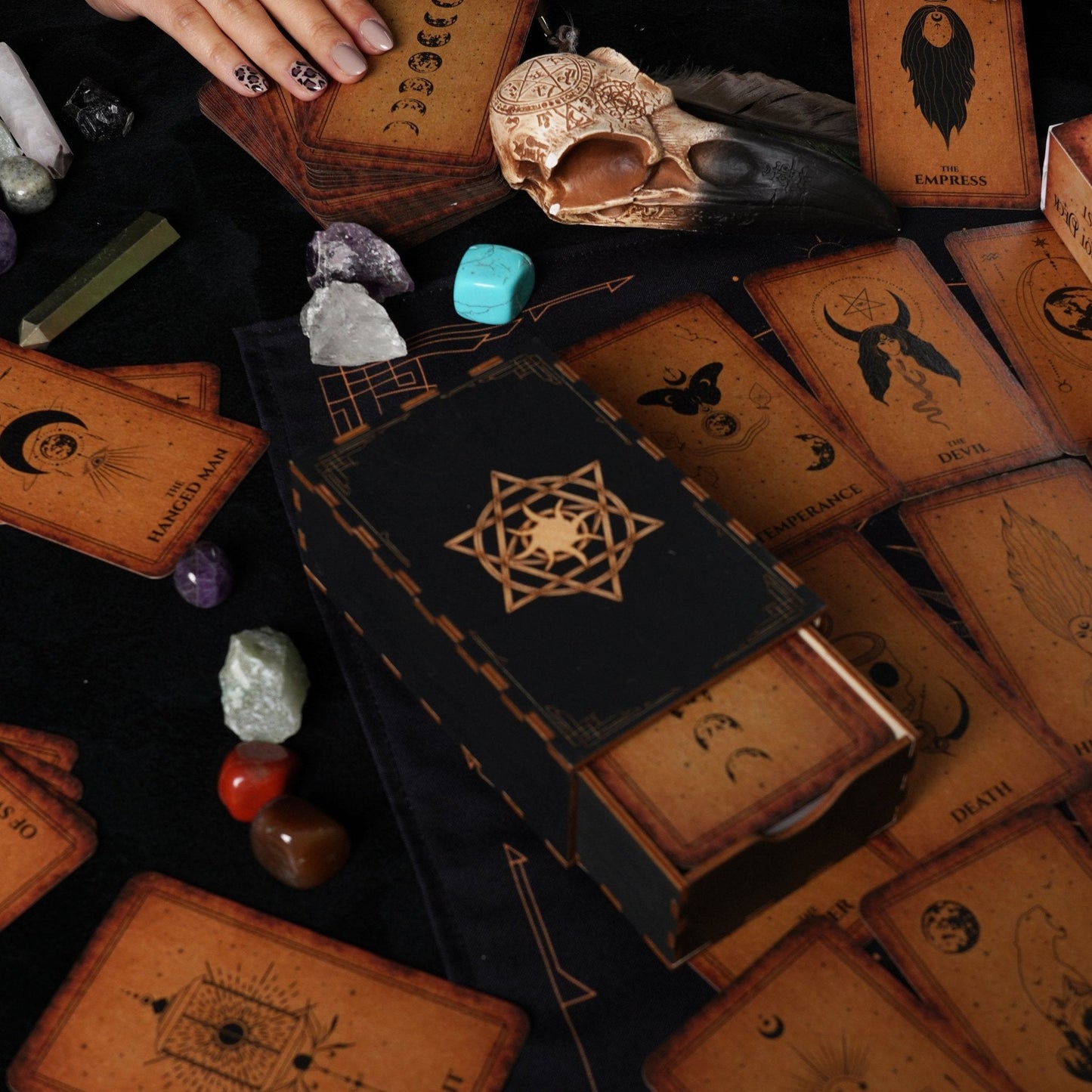 Tarot Wooden Card Box