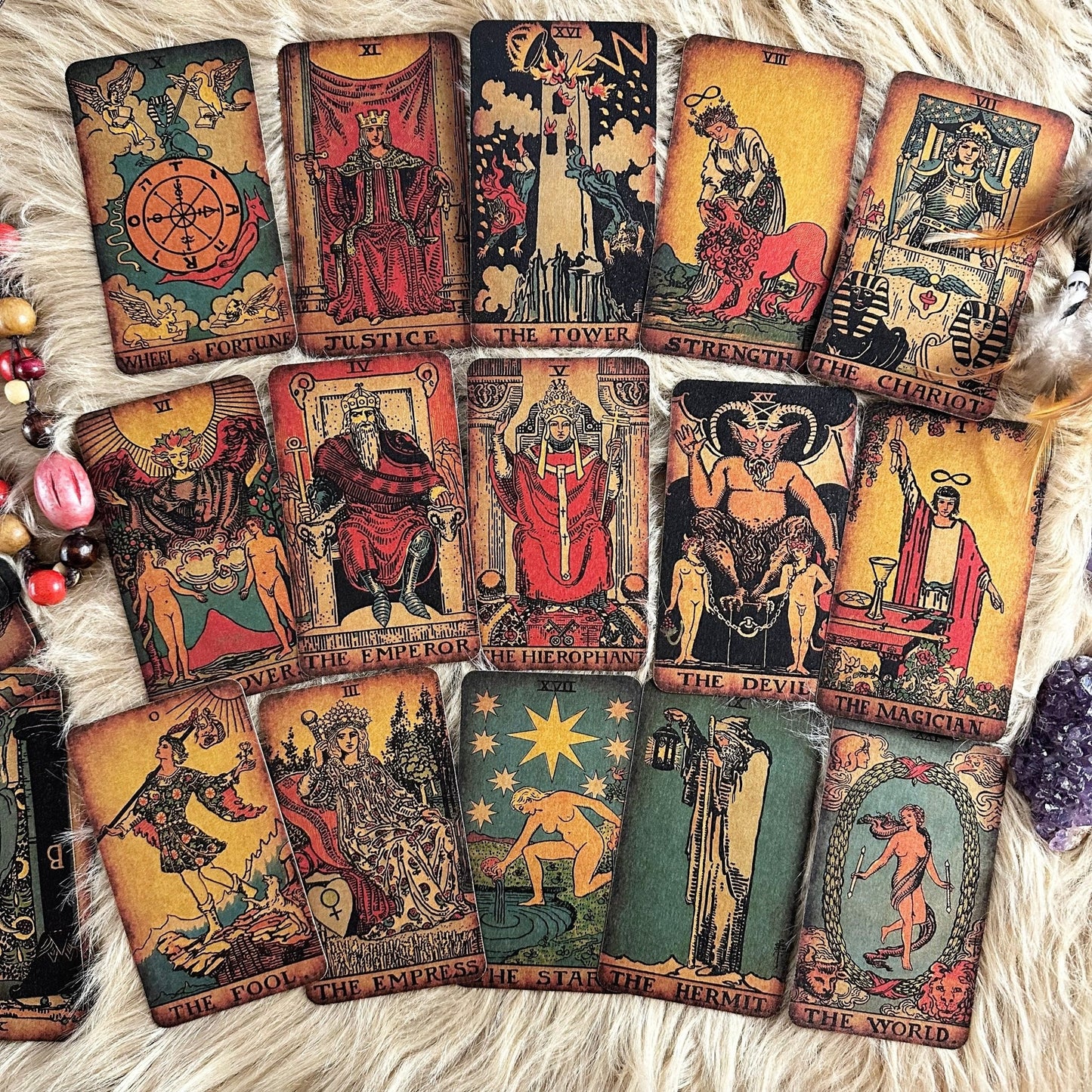 The Rider Waite Craft Cardboard Borderless Vintage