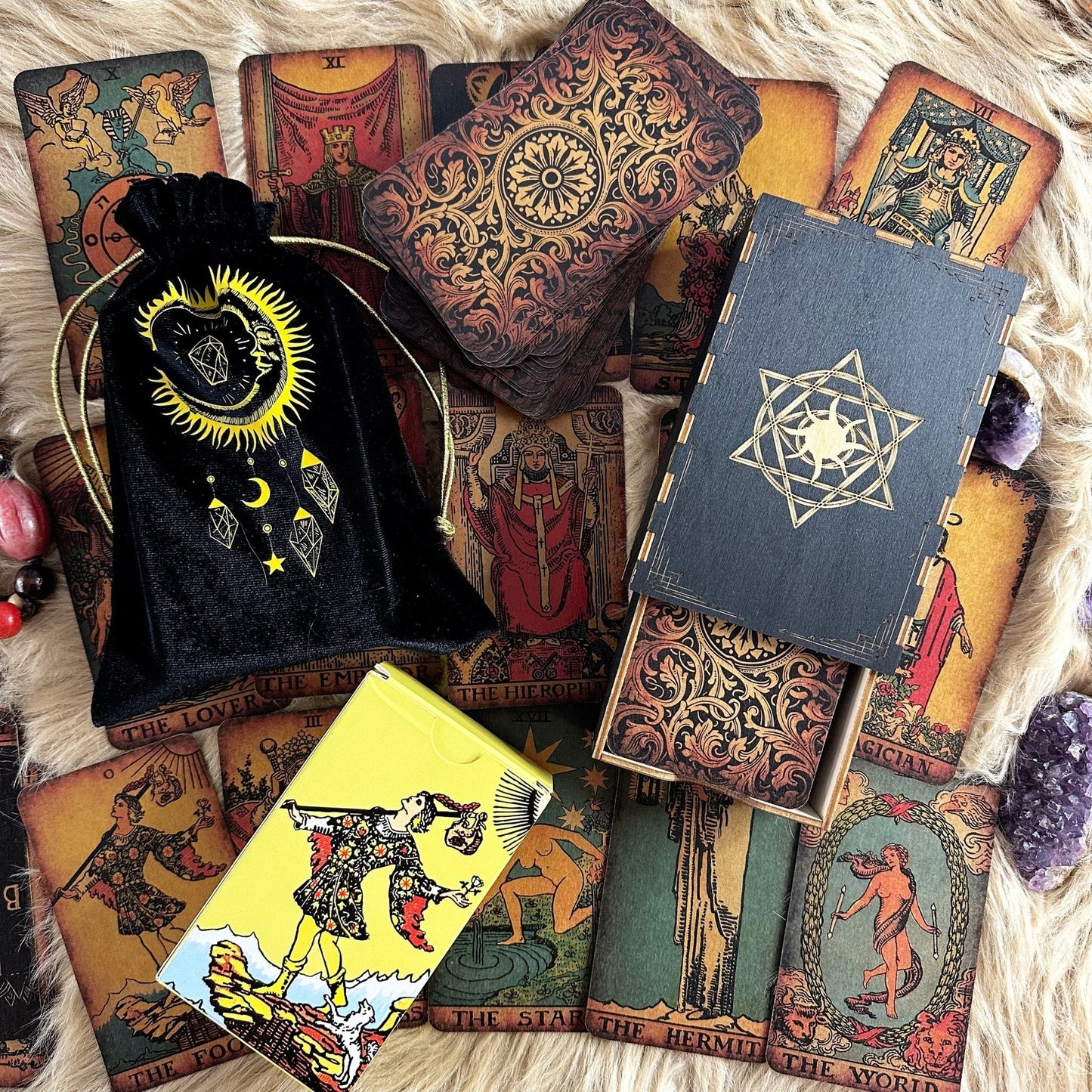 The Rider Waite Craft Cardboard Borderless Vintage