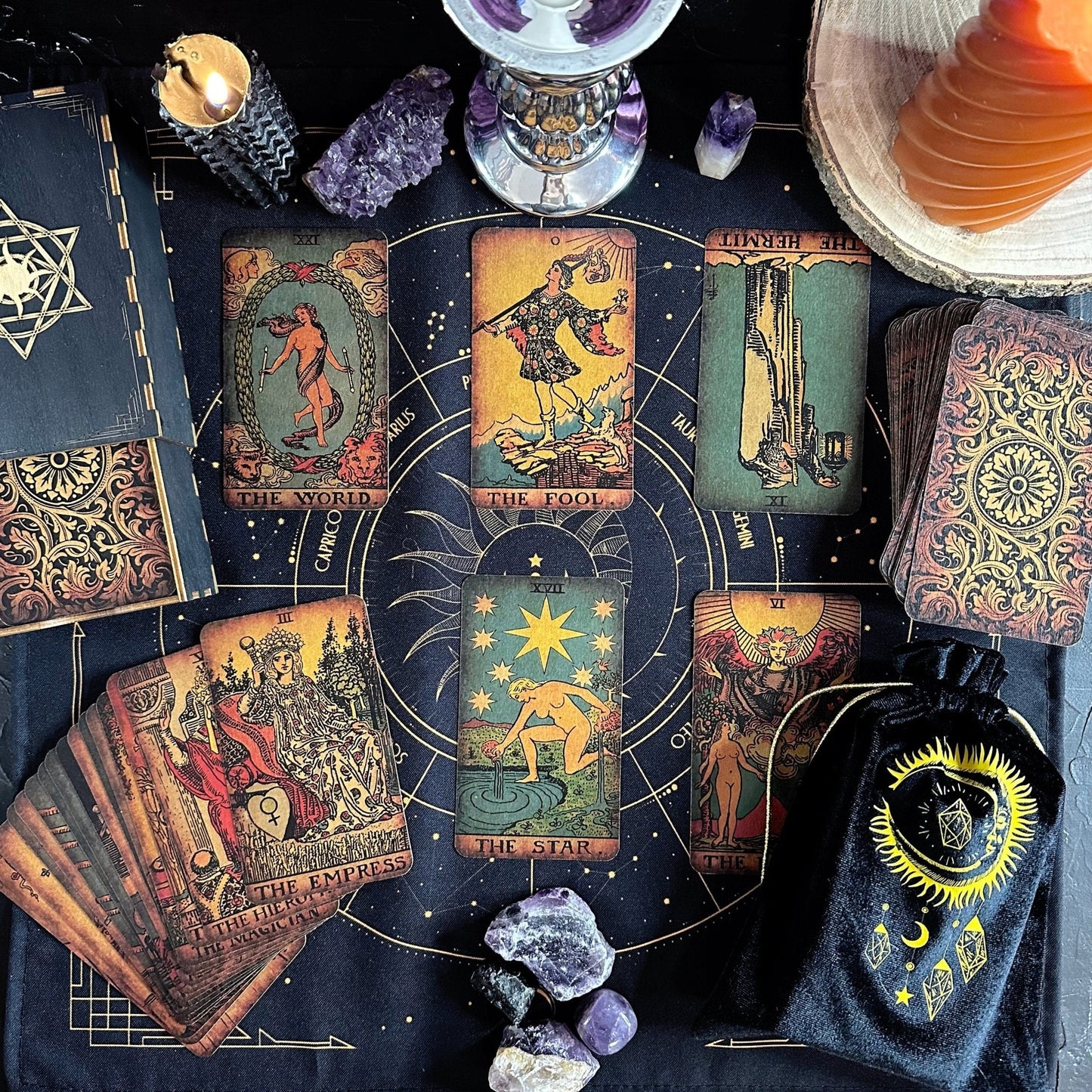 The Rider Waite Craft Cardboard Borderless Vintage