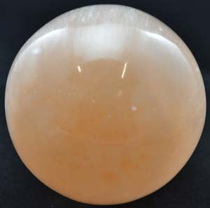 Orange Selenite Gazing Crystal Ball