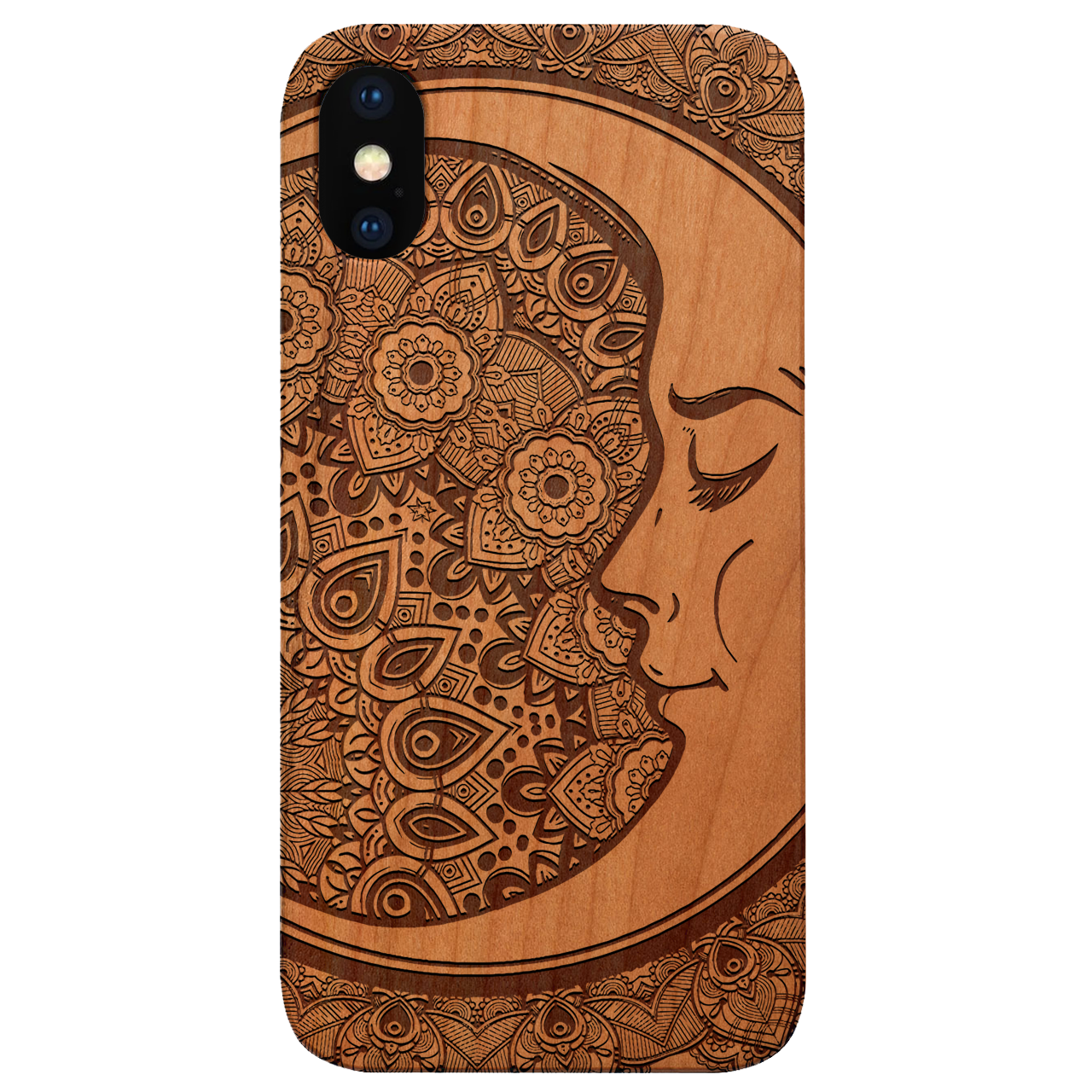 Engraved Phone Cover - Moon Mandala