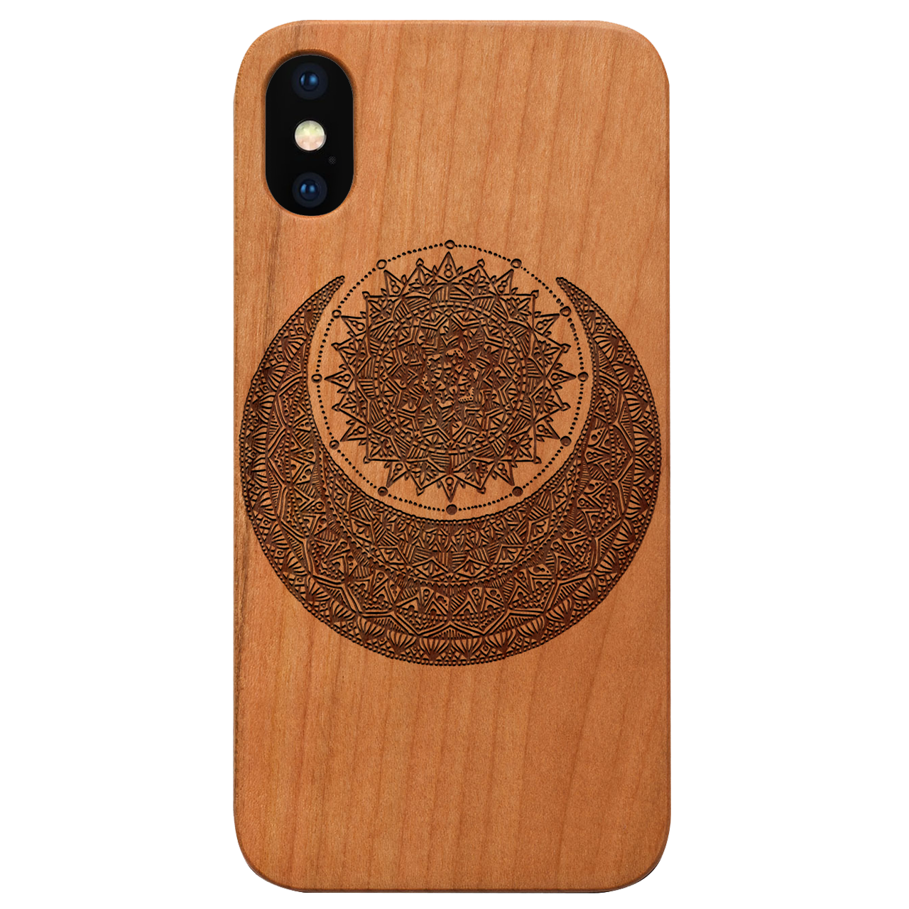 Moon With Sun Phone Case - Engraved
