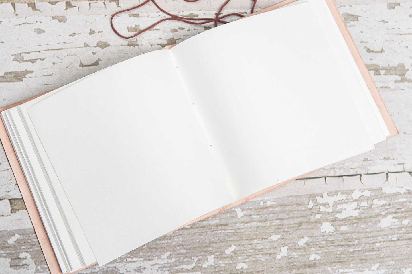 World Map Square Handmade Leather Journal