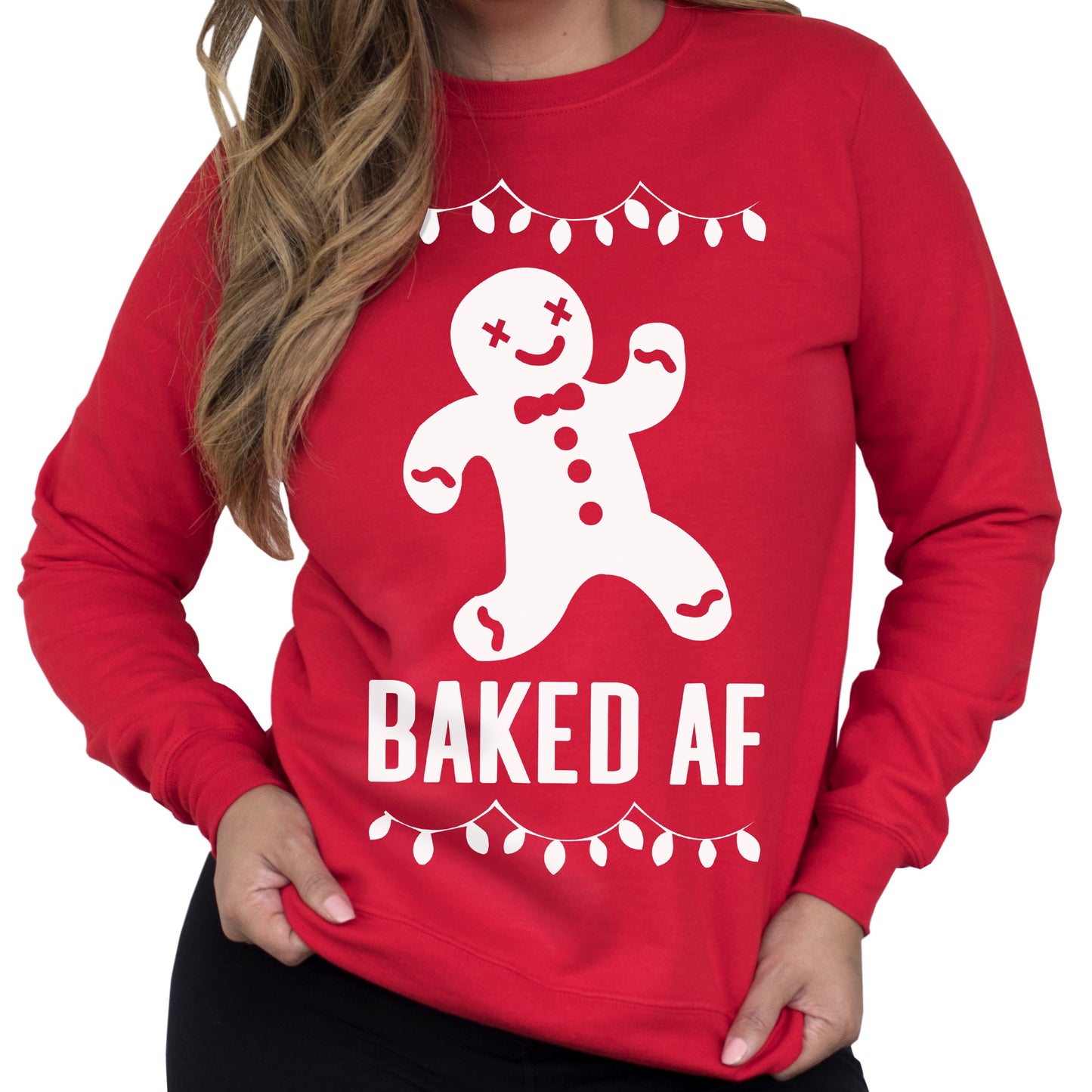 BAKED AF Christmas Sweatshirt - Pick Color