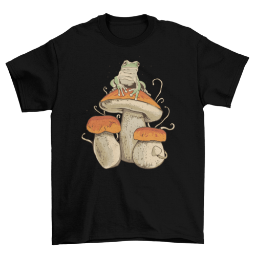 Frog On Mushroom T-Shirt