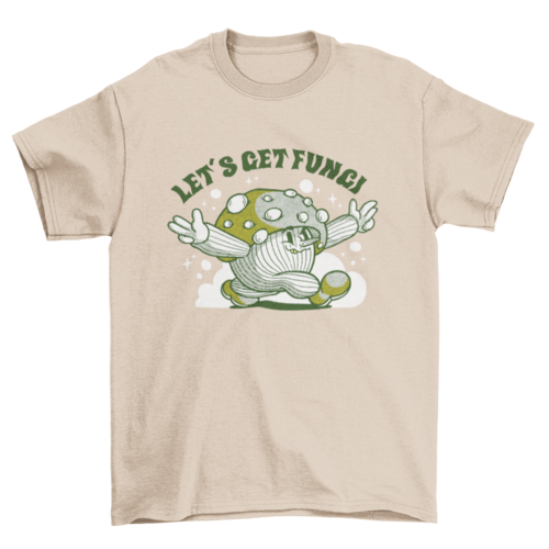 Fungi mushroom cartoon pun t-shirt