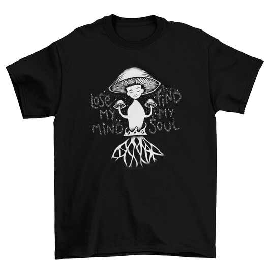 Mushroom nature soul t-shirt design
