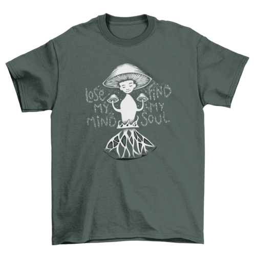 Mushroom nature soul t-shirt design