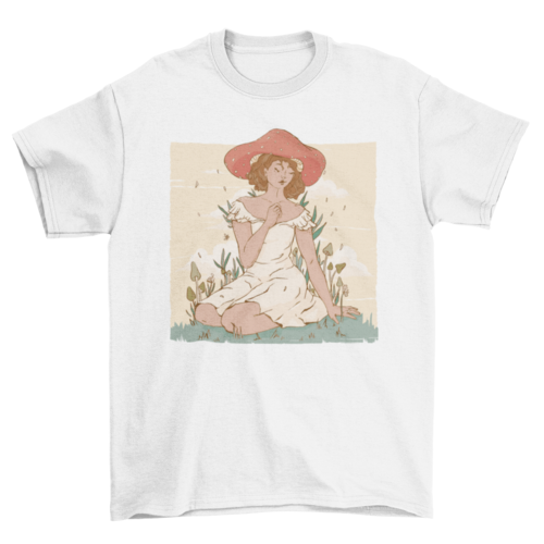 Mushroom lady t-shirt