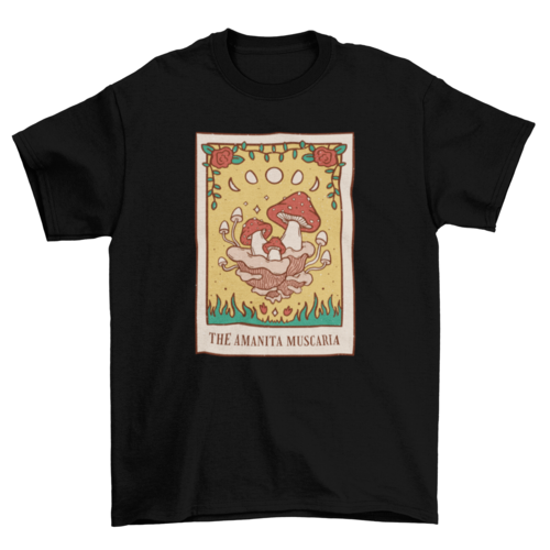 Mushroom Tarot Card T-Shirt