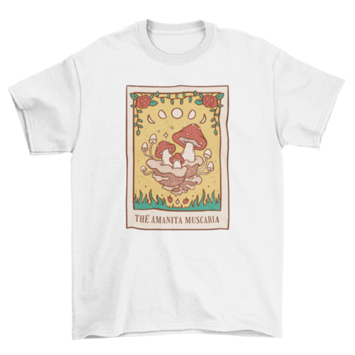 Mushroom Tarot Card T-Shirt