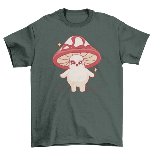 Kawaii mushroom character t-shirt