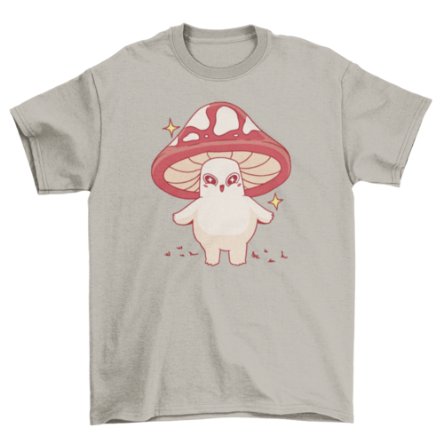 Kawaii mushroom character t-shirt