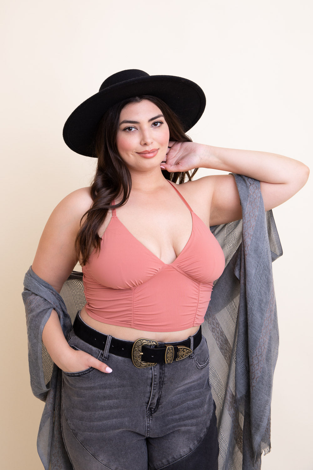 Ruched Bralette Plus size