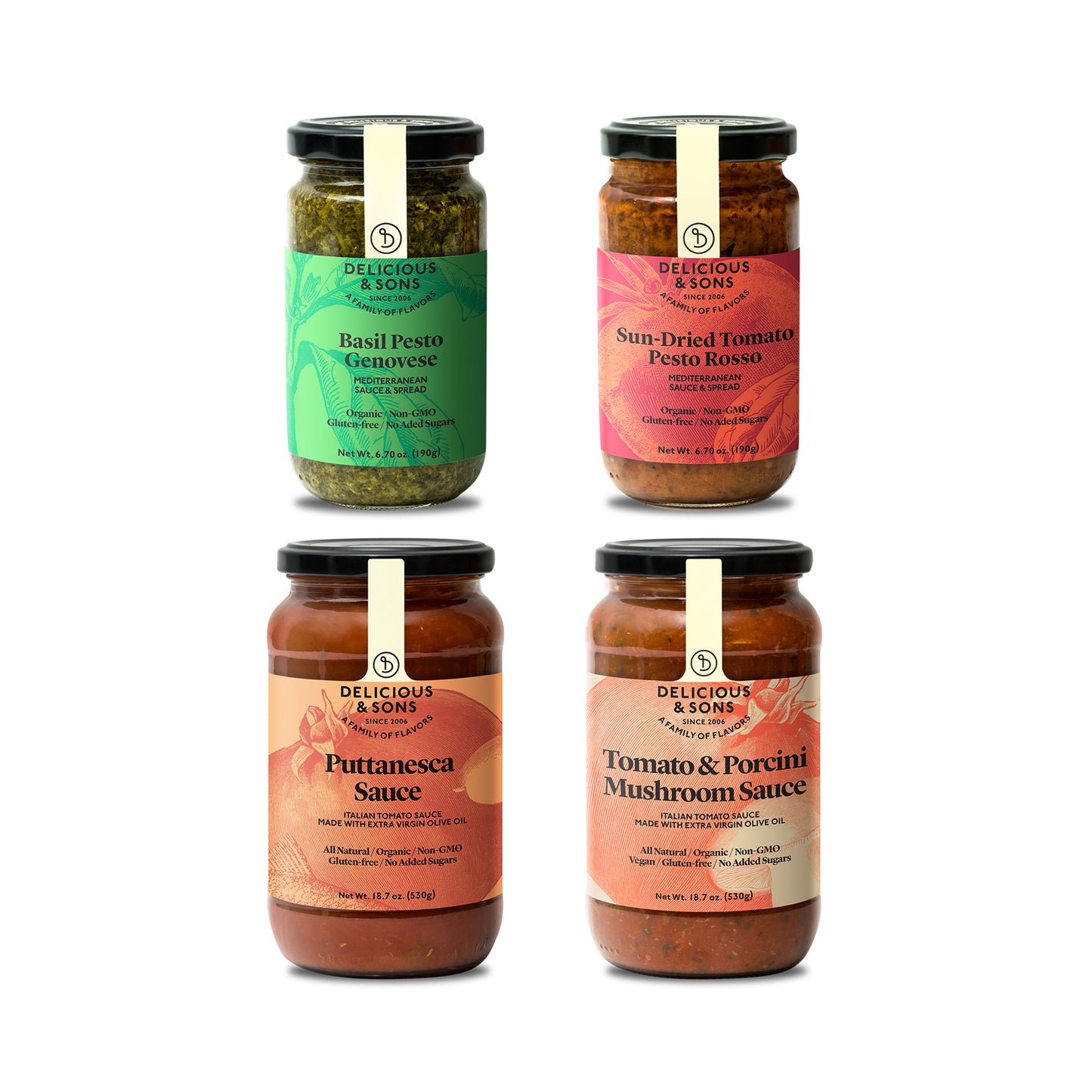 Delicious & Sons Italian Sauce Sampler