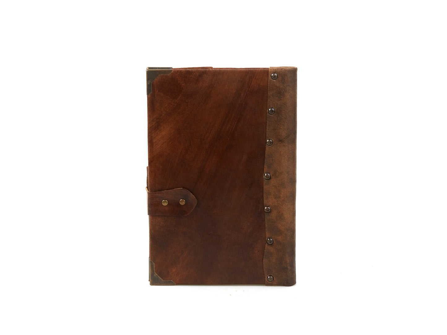 Bull skull Figure Leather Notebook Brown Diary Notepad