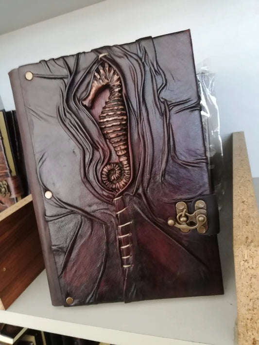Sea Horse Leather Journal Notebook Diary