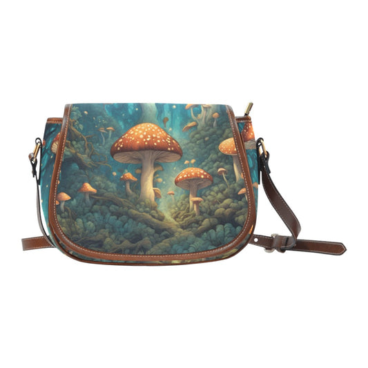 Mushroom Forrest Saddle Bag