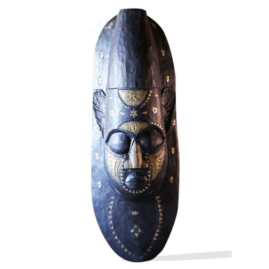 West African Wall Art Hand Carved Neem Wood Extra Large Mask from