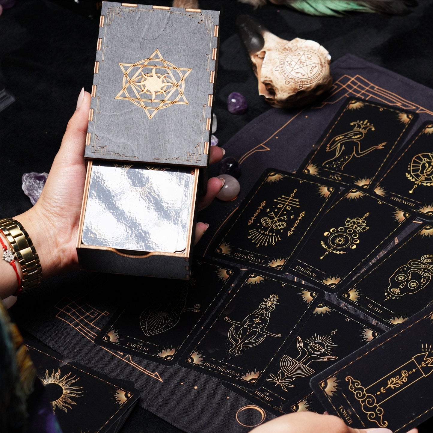 Tarot Wooden Card Box