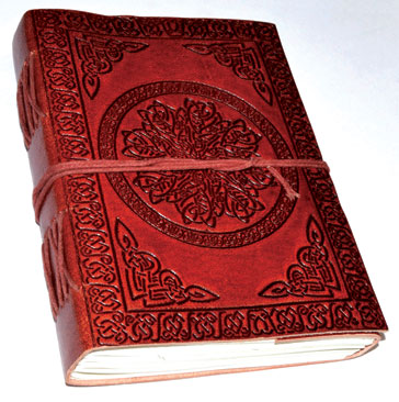 Celtic Mandala Leather Journal w/ Cord