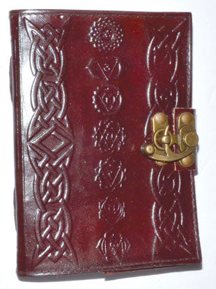 Chakra Leather Blank Book w/ Latch