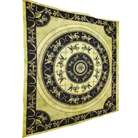 Lizard Mandala Bohemian Tapestry Bedsheet