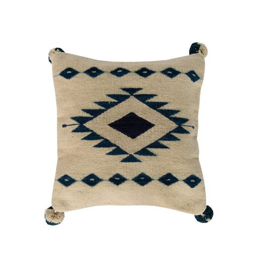 Decorative Blue Diamond Pillow Cover