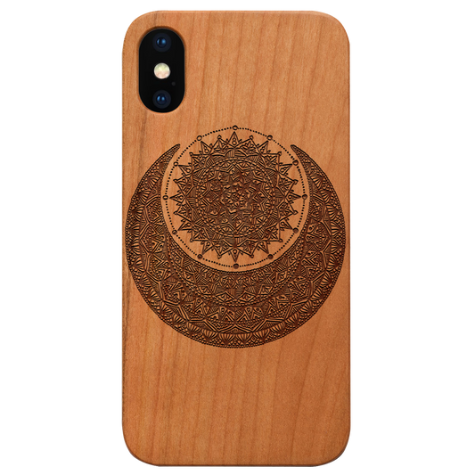 Moon With Sun Phone Case - Engraved