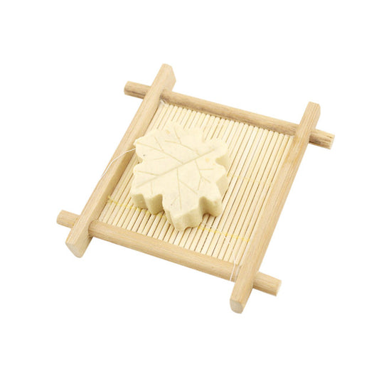 Natural Bamboo Wood Bathroom Shower Soap Tray Dish