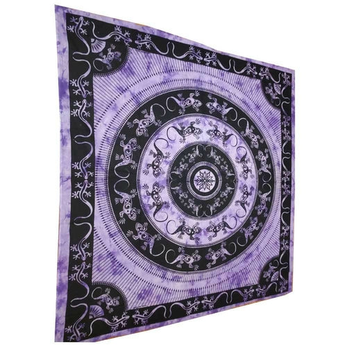 Lizard Mandala Bohemian Tapestry Bedsheet