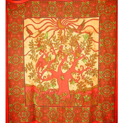 Crescent Moon Tree Tapestry